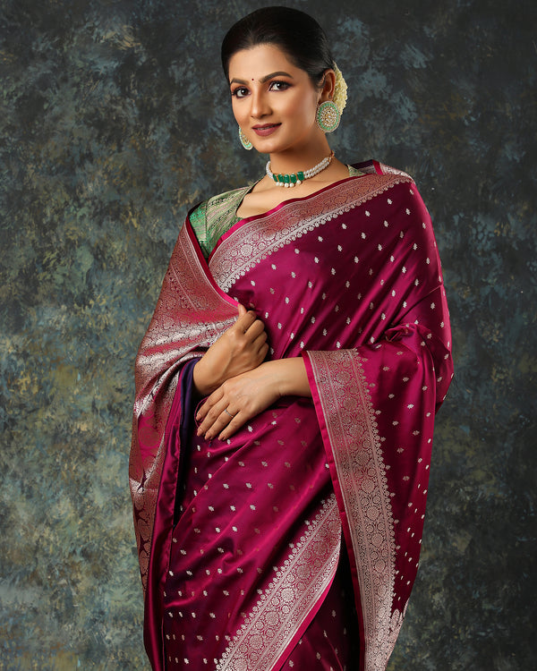 Pink Banarasi Saree