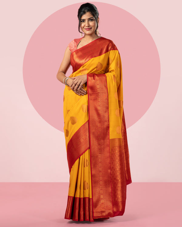 Mustard Yellow Saree