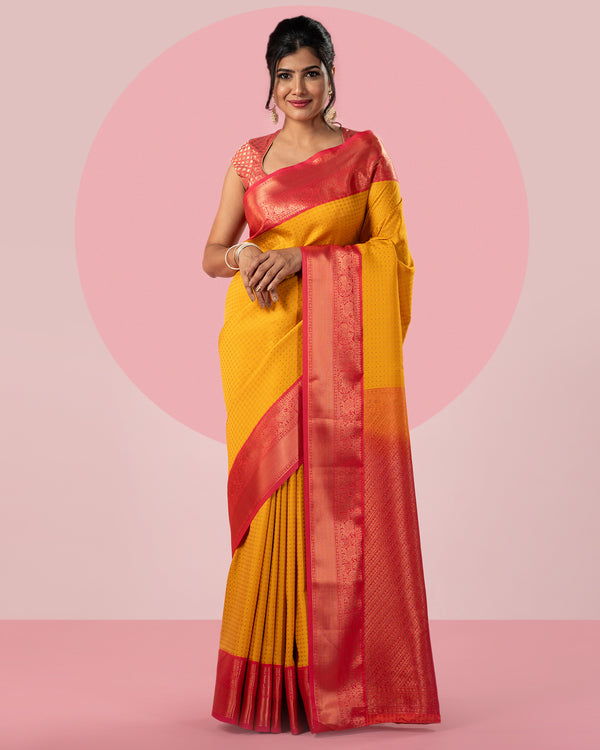 Mustard Saree