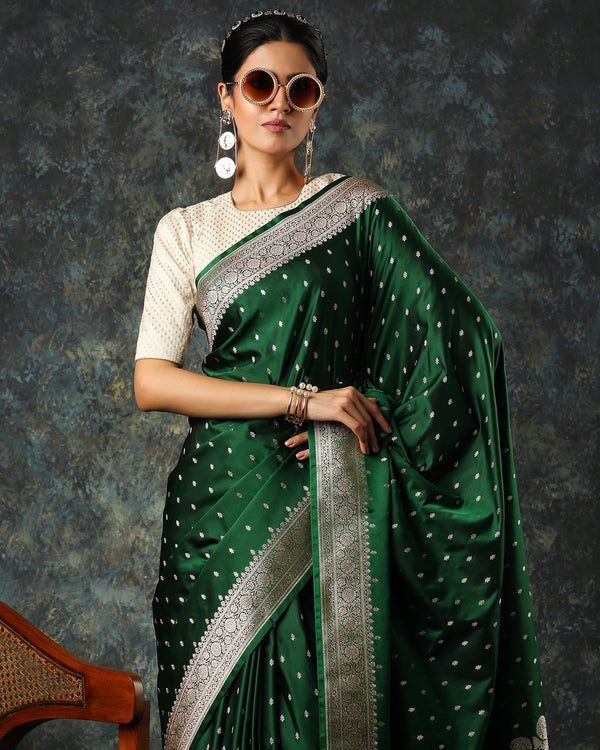 Green Fancy Banarasi Saree