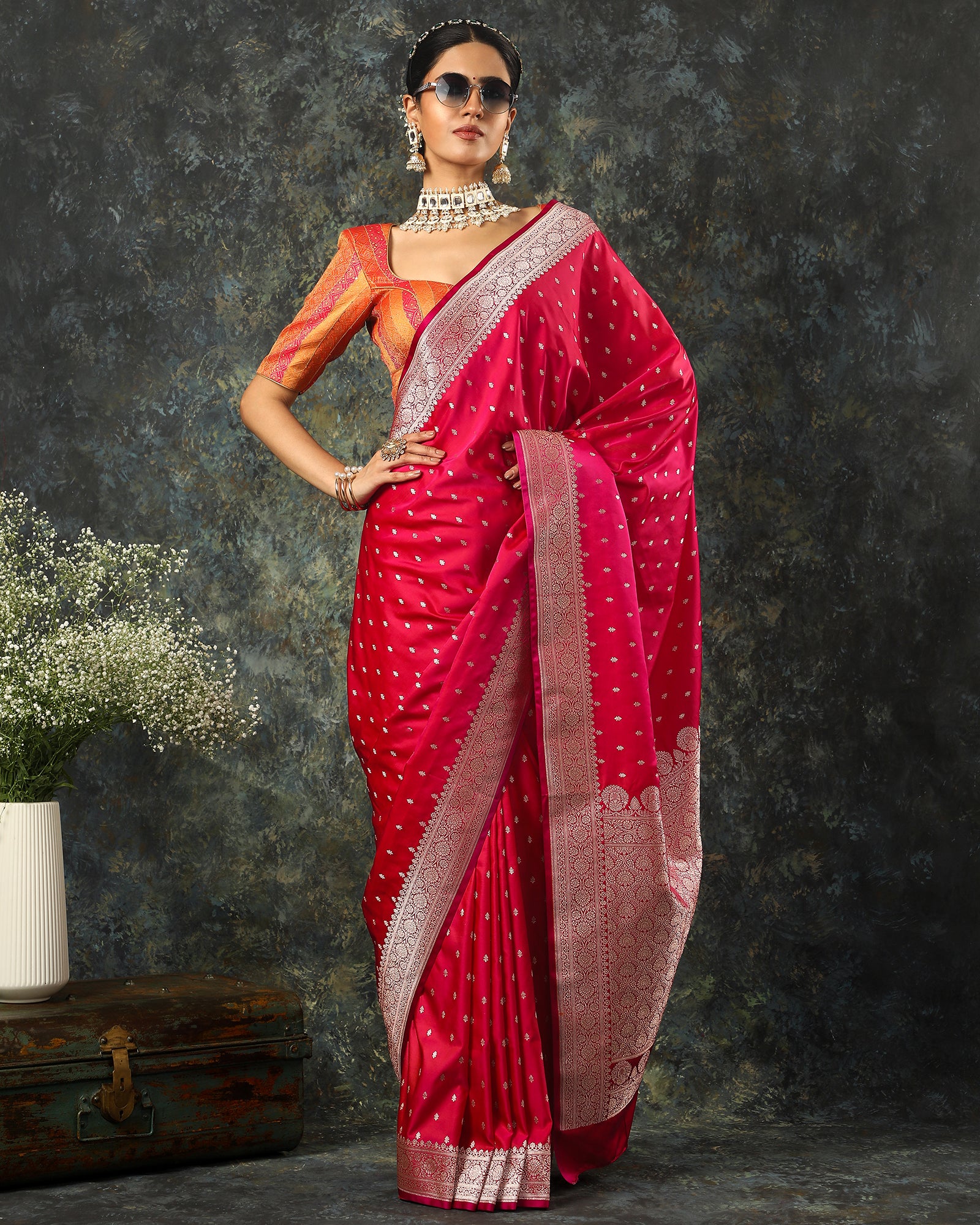 Red Bridal Saree for Women
