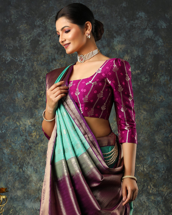 Green Fancy Silk Saree