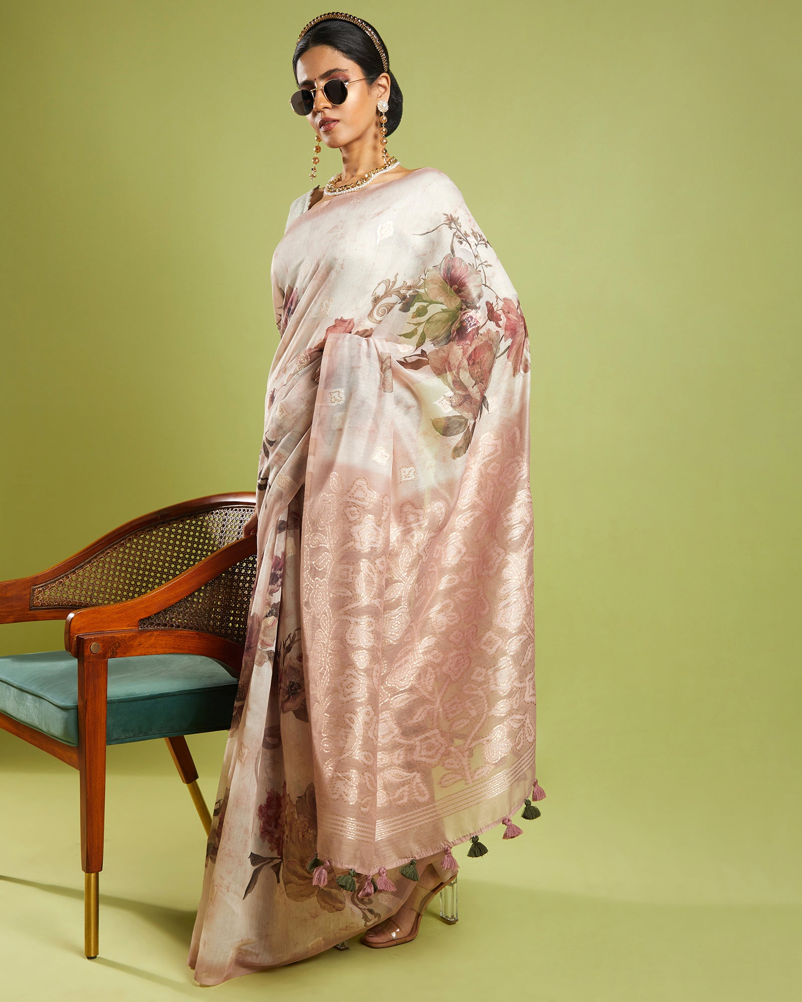 Floral Printed Saree