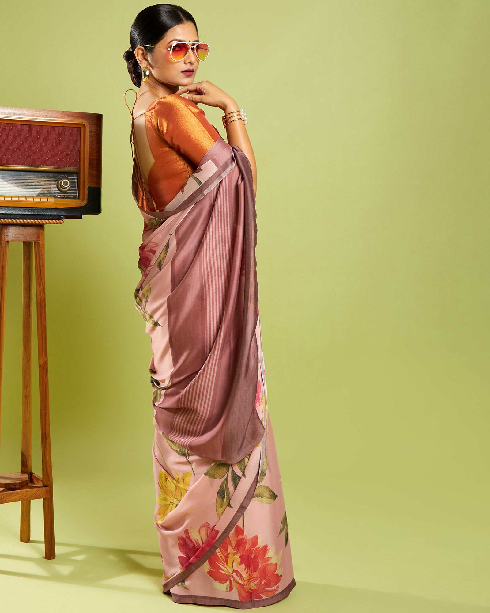 Formal Crepe Saree online