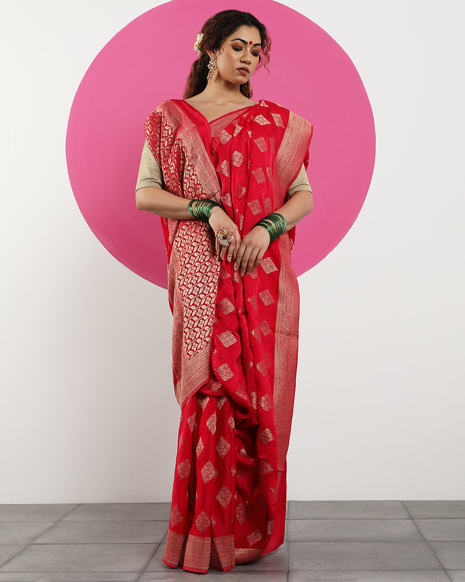 Blended silk saree