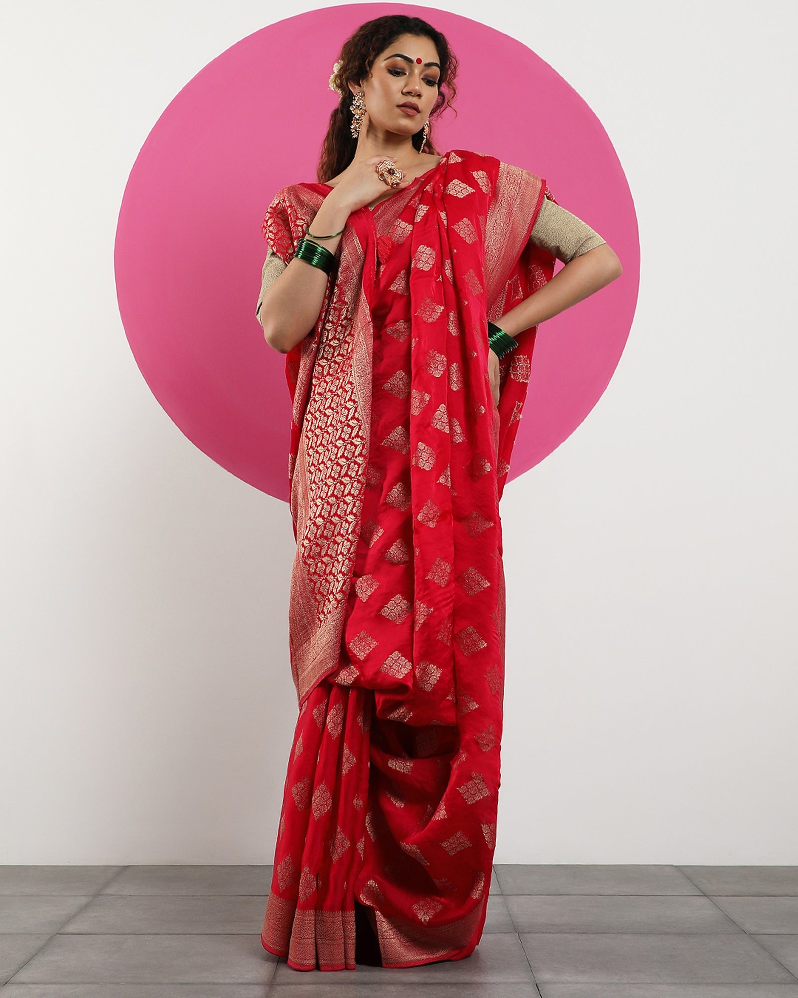 Blended silk saree