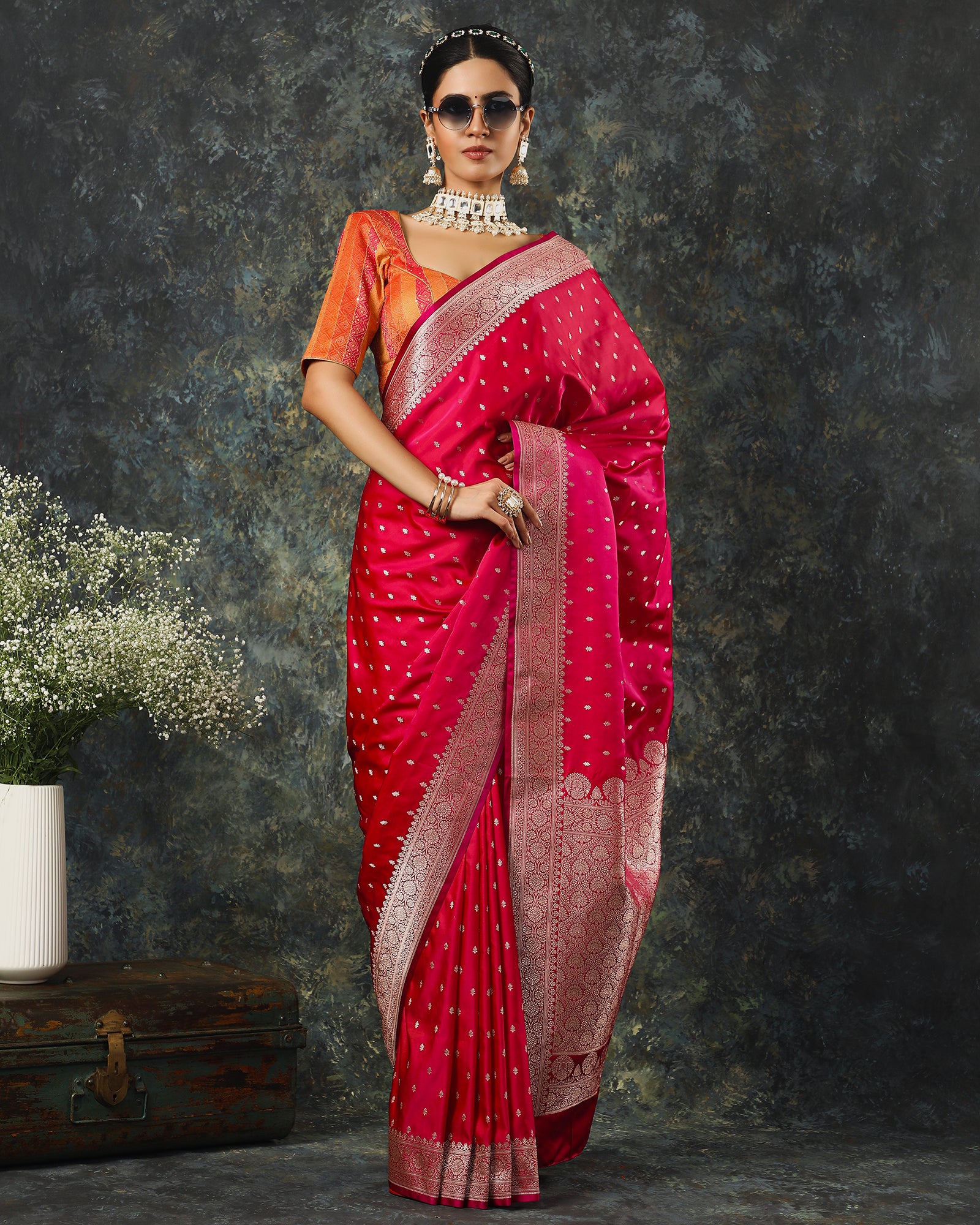 Red Bridal Saree for Women