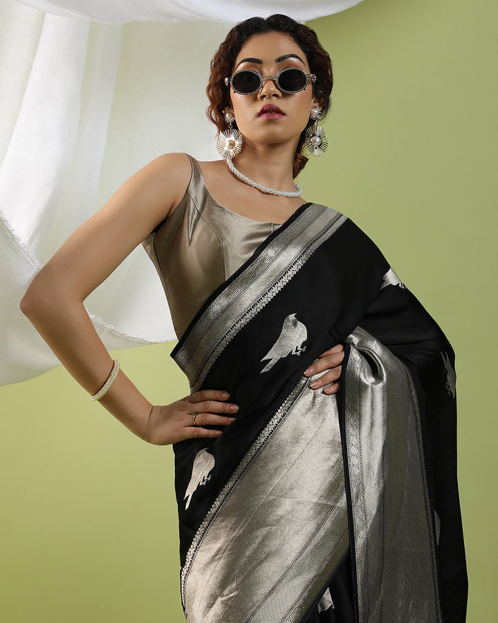  Blended crepe sarees