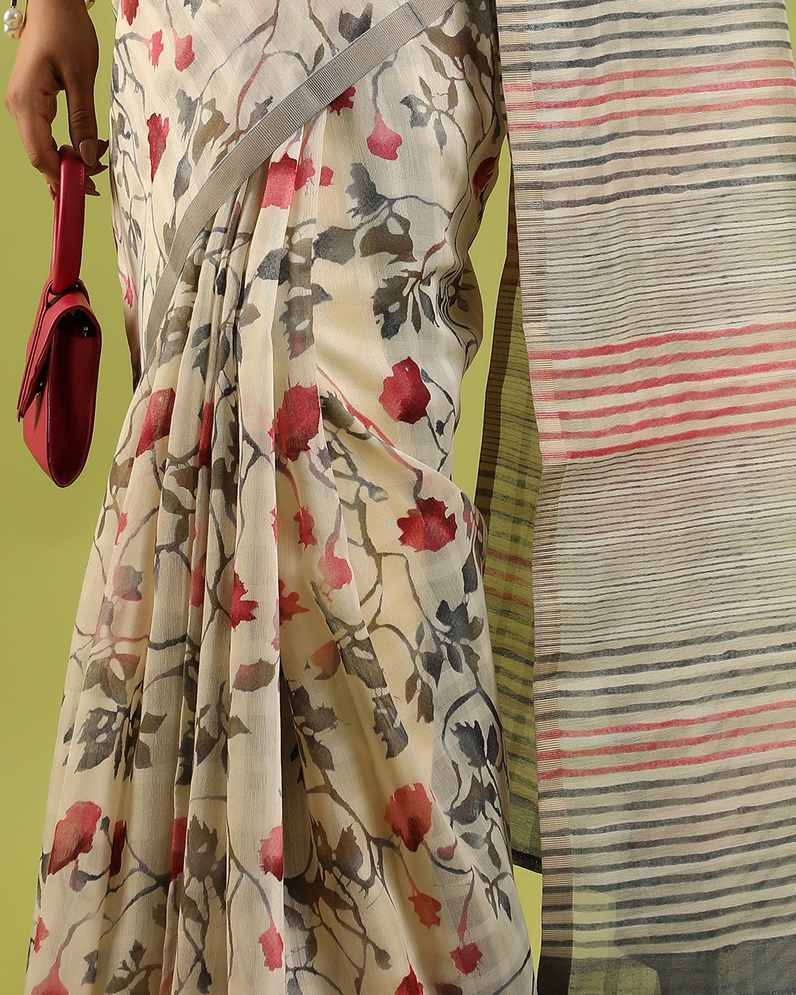 blended georgette saree