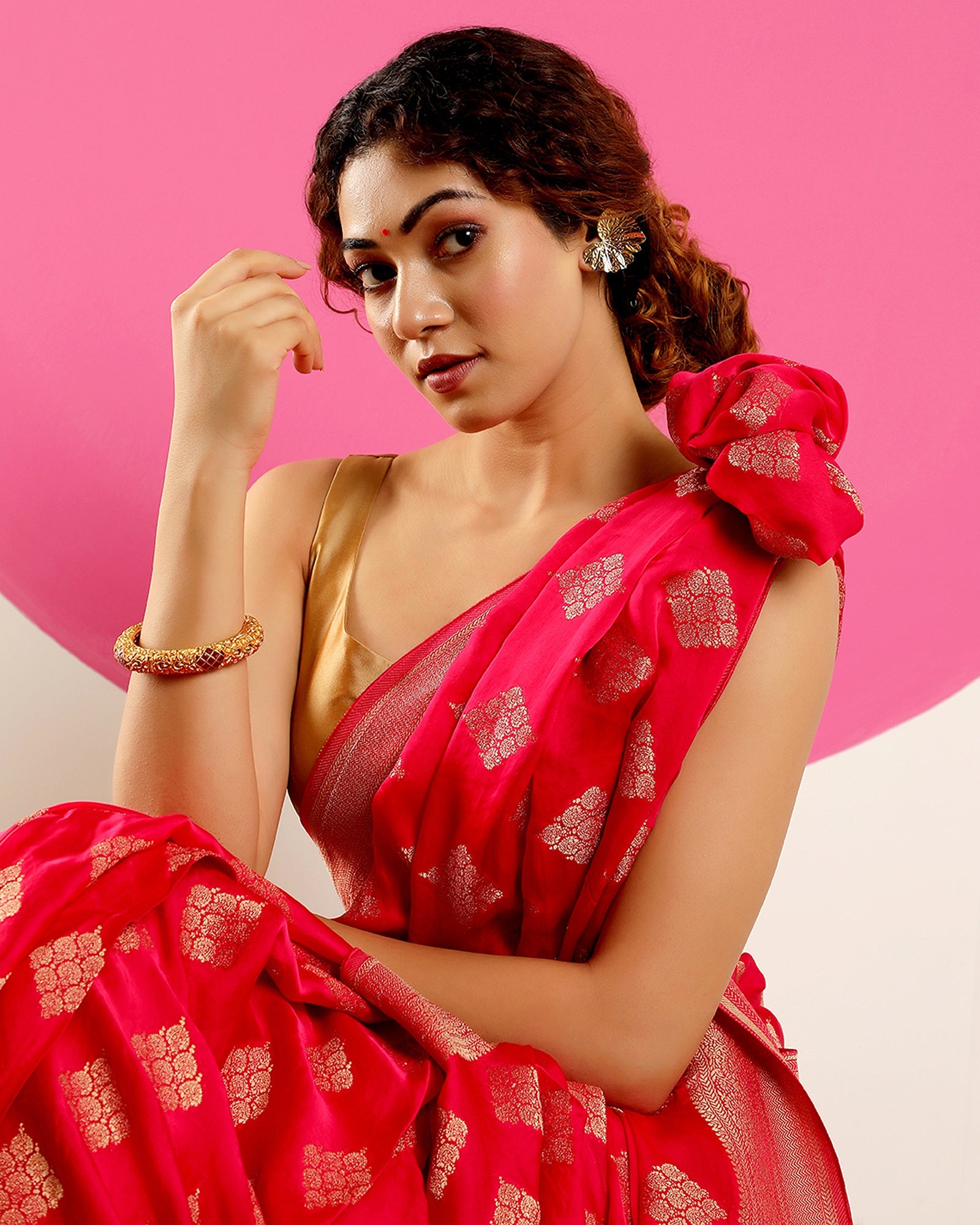 Blended silk saree