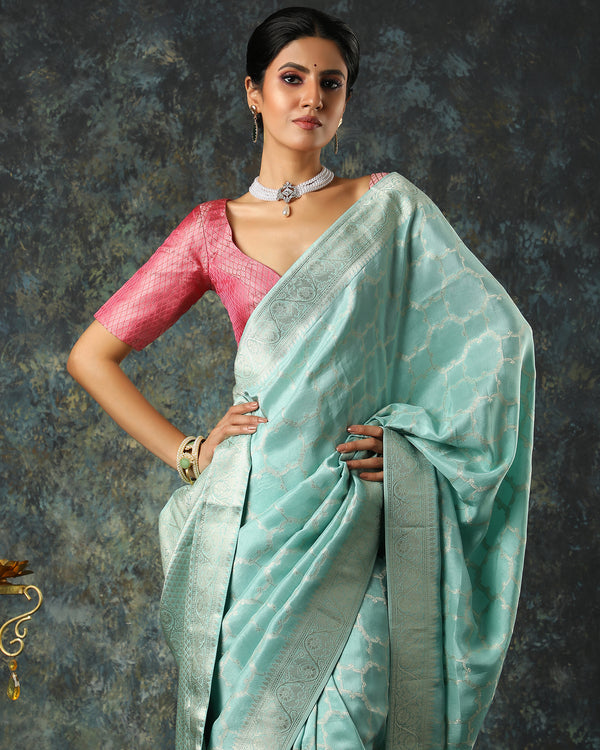 Green Fancy Banarasi Saree