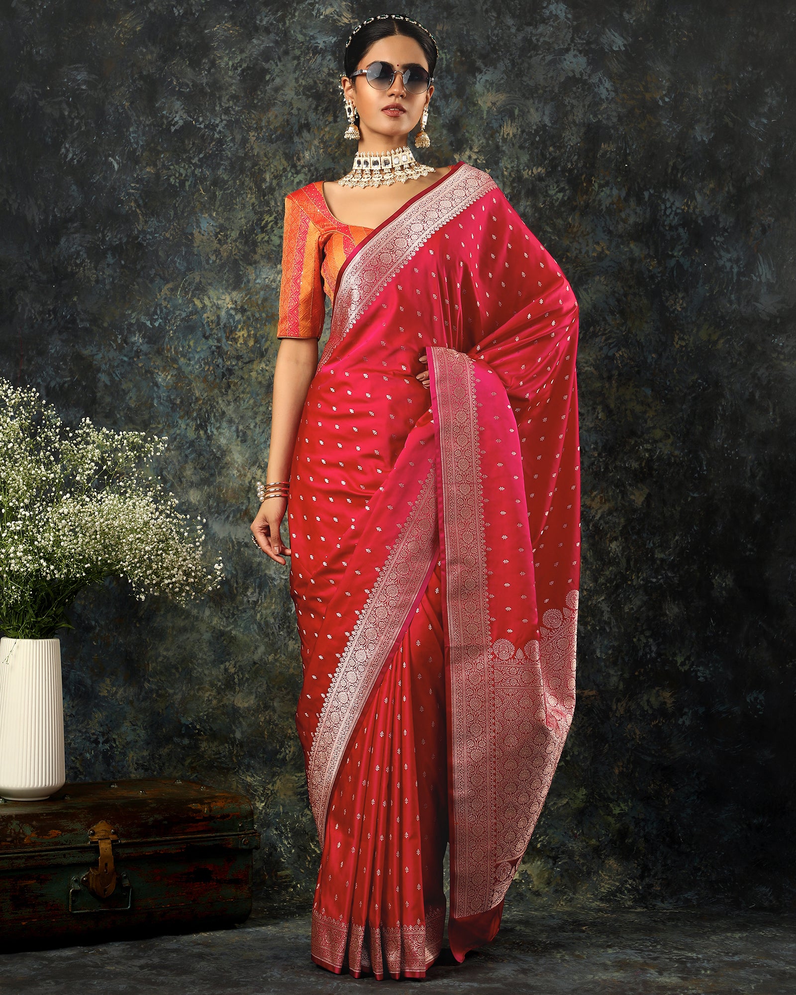 Red Bridal Saree for Women